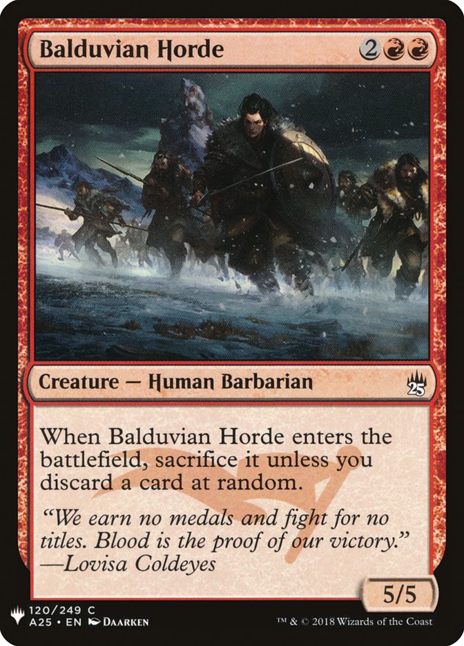 Balduvian Horde [Mystery Booster] | Rook's Games and More
