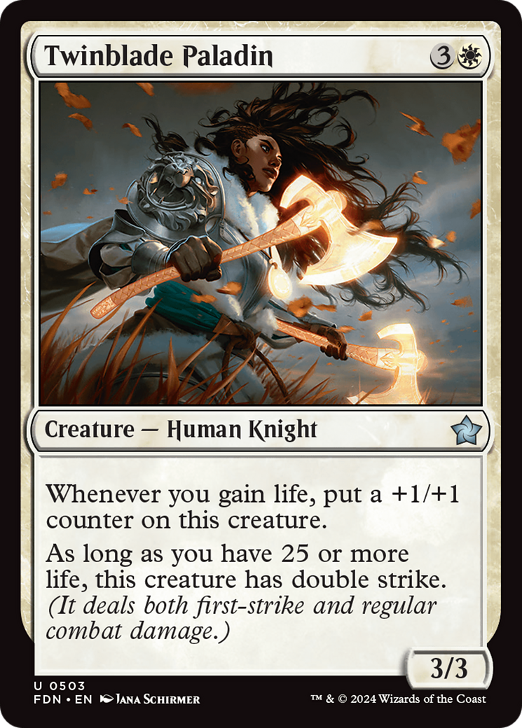 Twinblade Paladin [Foundations] | Rook's Games and More