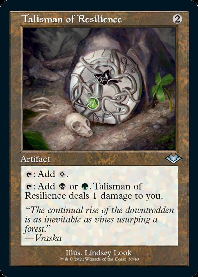 Talisman of Resilience (Retro Foil Etched) [Modern Horizons] | Rook's Games and More