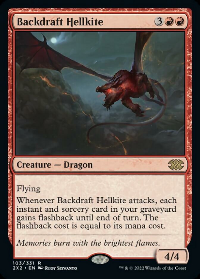 Backdraft Hellkite [Double Masters 2022] | Rook's Games and More