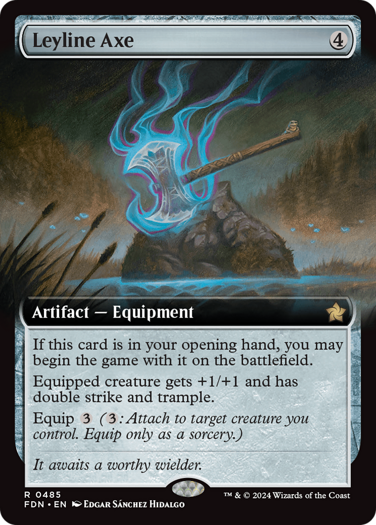 Leyline Axe (Extended Art) [Foundations] | Rook's Games and More