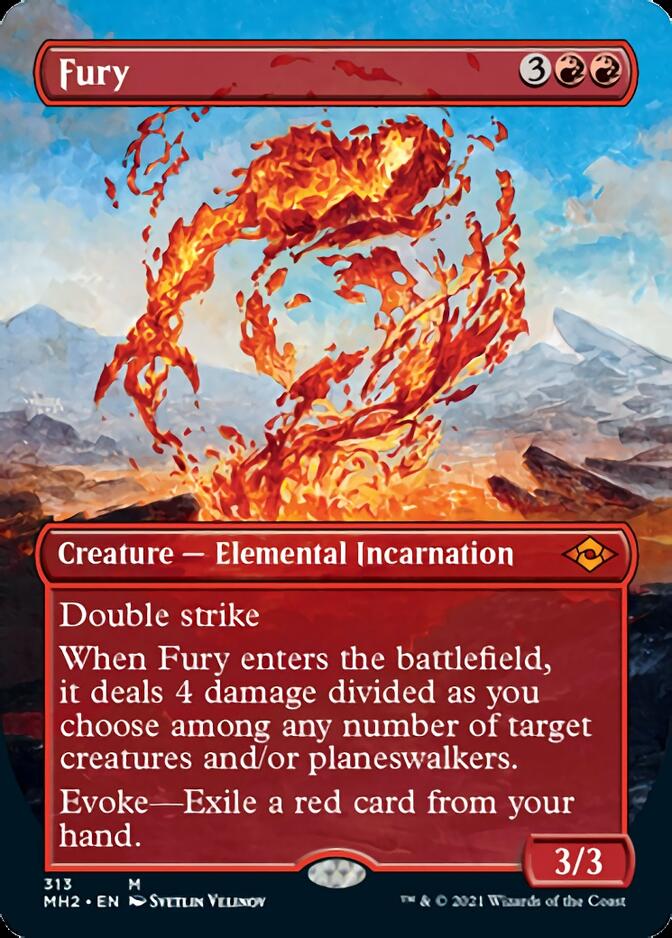 Fury (Borderless Alternate Art) [Modern Horizons 2] | Rook's Games and More