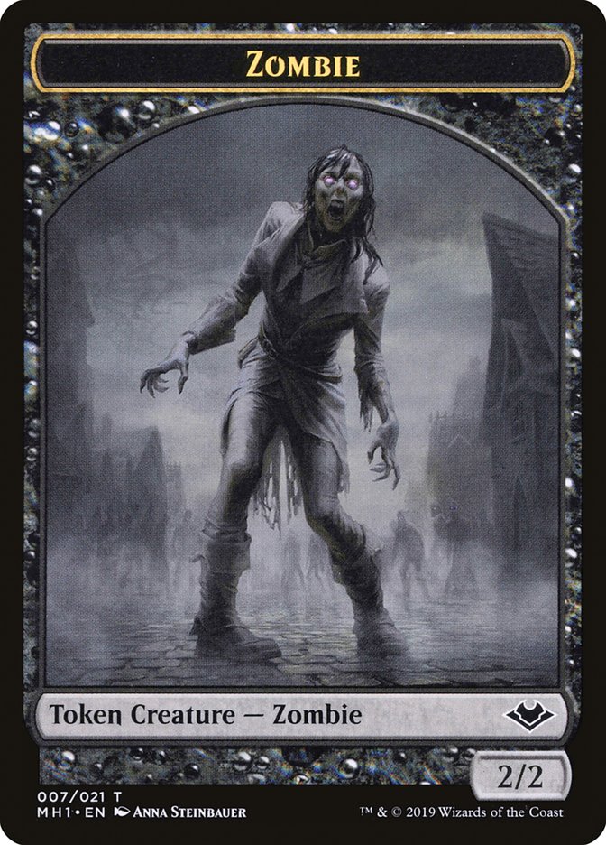 Zombie (007) // Myr (019) Double-Sided Token [Modern Horizons Tokens] | Rook's Games and More