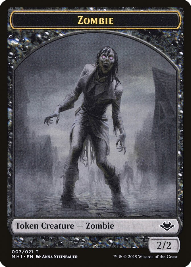 Angel (002) // Zombie (007) Double-Sided Token [Modern Horizons Tokens] | Rook's Games and More