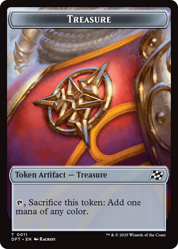 Nalaar Aetherjet // Treasure Double-Sided Token [Aetherdrift Tokens] | Rook's Games and More