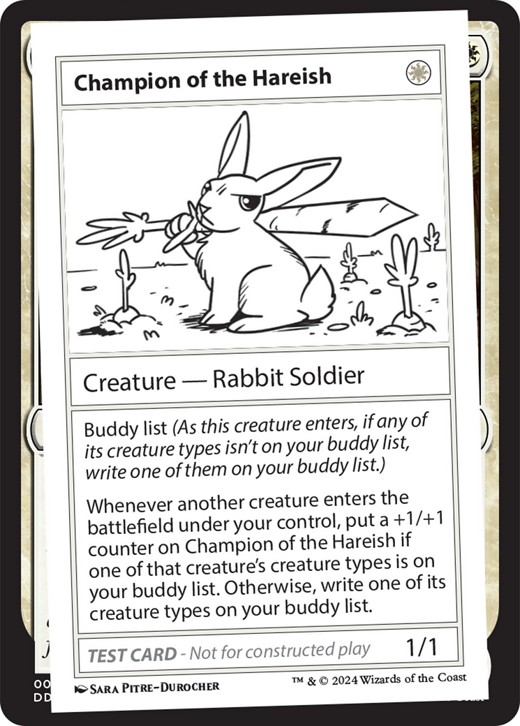 Champion of the Hareish [Mystery Booster 2 Playtest Cards] | Rook's Games and More