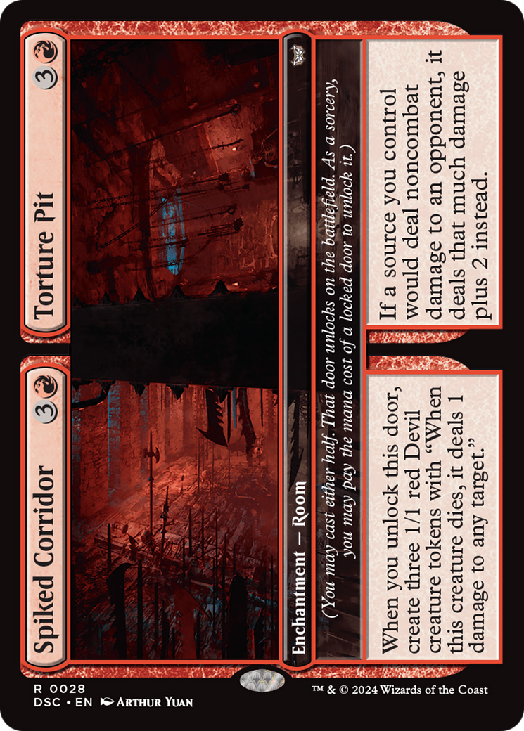 Spiked Corridor // Torture Pit [Duskmourn: House of Horror Commander] | Rook's Games and More
