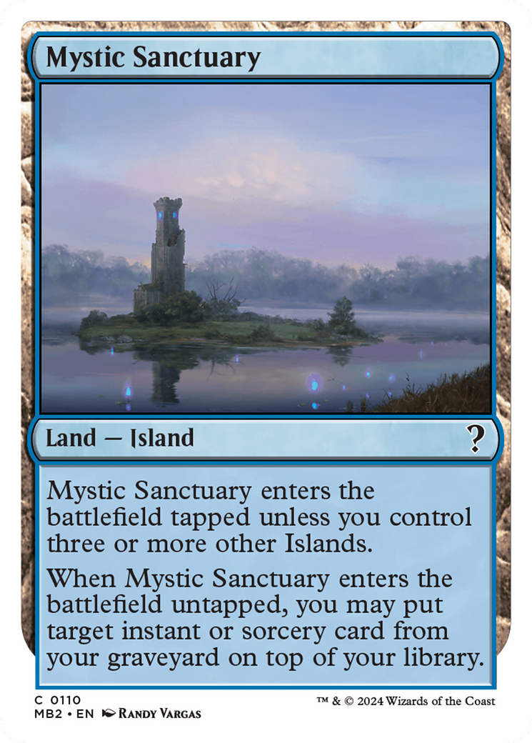 Mystic Sanctuary (White Border) [Mystery Booster 2] | Rook's Games and More
