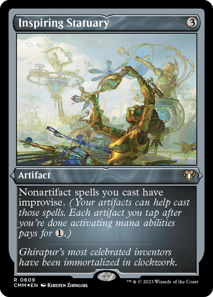 Inspiring Statuary (Foil Etched) [Commander Masters] | Rook's Games and More