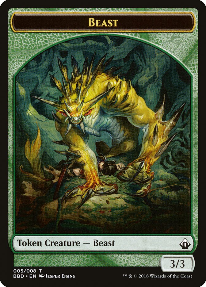 Beast Token [Battlebond Tokens] | Rook's Games and More