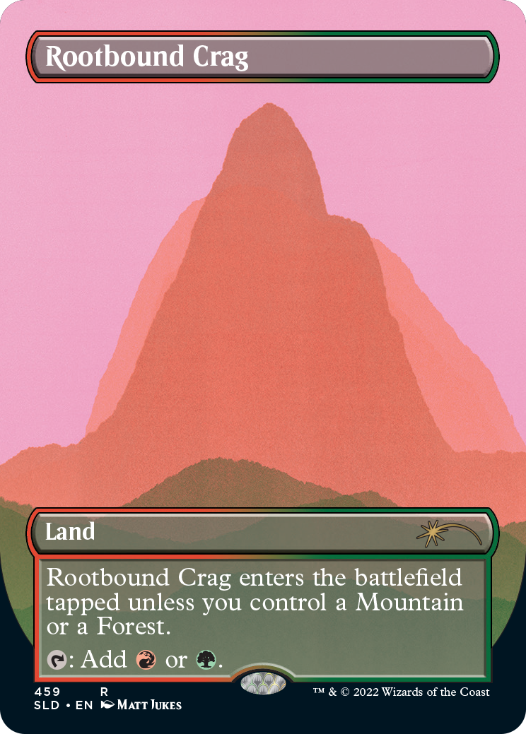 Rootbound Crag (Borderless) [Secret Lair Drop Series] | Rook's Games and More