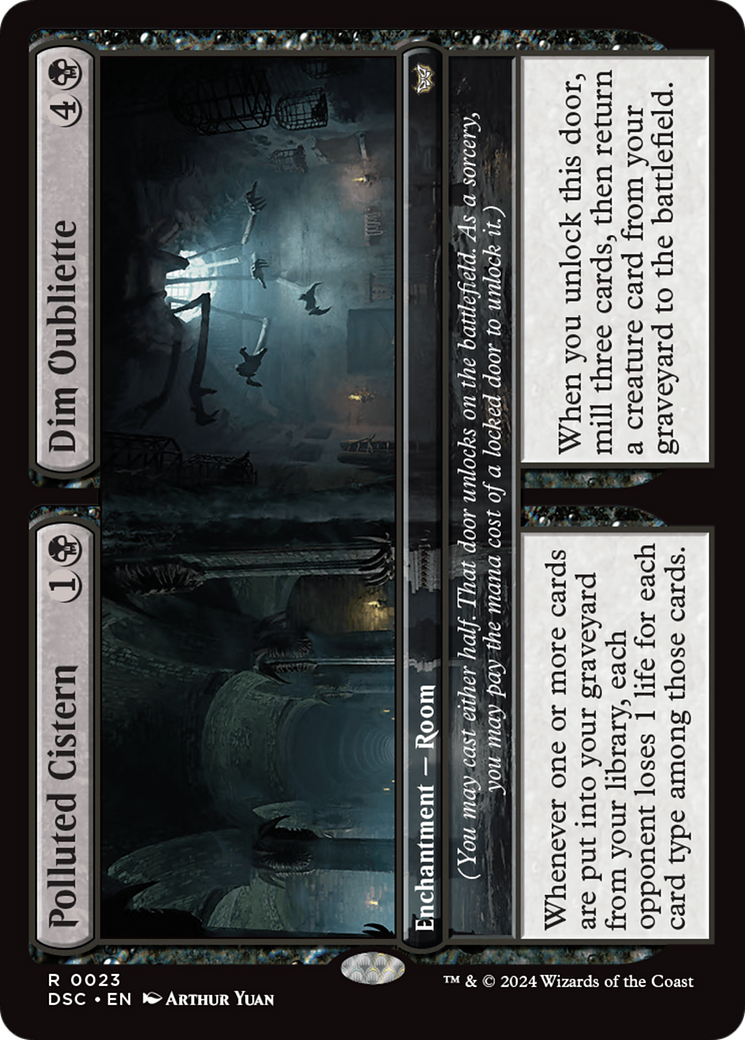 Polluted Cistern // Dim Oubliette [Duskmourn: House of Horror Commander] | Rook's Games and More