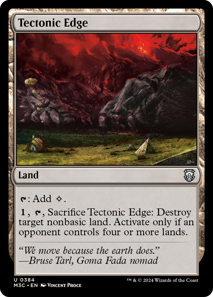 Tectonic Edge (Ripple Foil) [Modern Horizons 3 Commander] | Rook's Games and More