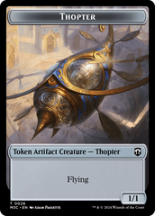 Aetherborn (Ripple Foil) // Thopter Double-Sided Token [Modern Horizons 3 Commander Tokens] | Rook's Games and More