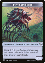 Phyrexian Mite Token (012) // Phyrexian Golem Double-Sided Token [Phyrexia: All Will Be One Tokens] | Rook's Games and More