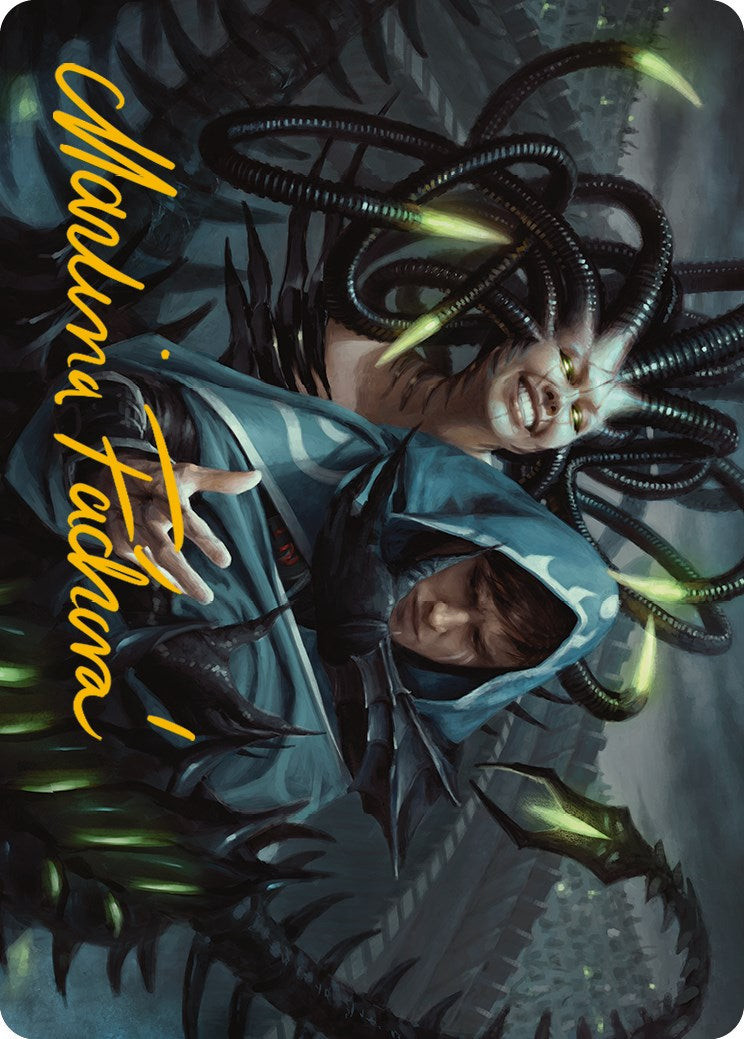 Phyrexian Arena Art Card (Gold-Stamped Signature) [Phyrexia: All Will Be One Art Series] | Rook's Games and More