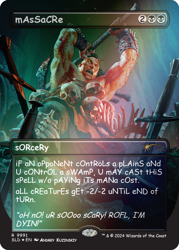 mAsSaCRe (Rainbow Foil) [Secret Lair Drop Series] | Rook's Games and More