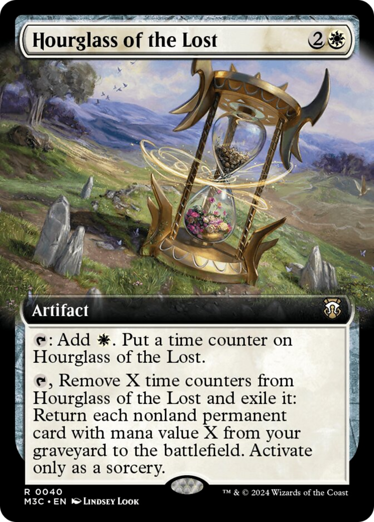 Hourglass of the Lost (Extended Art) (Ripple Foil) [Modern Horizons 3 Commander] | Rook's Games and More