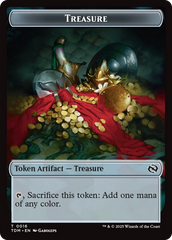 Elephant // Treasure Double-Sided Token [Tarkir: Dragonstorm Tokens] | Rook's Games and More