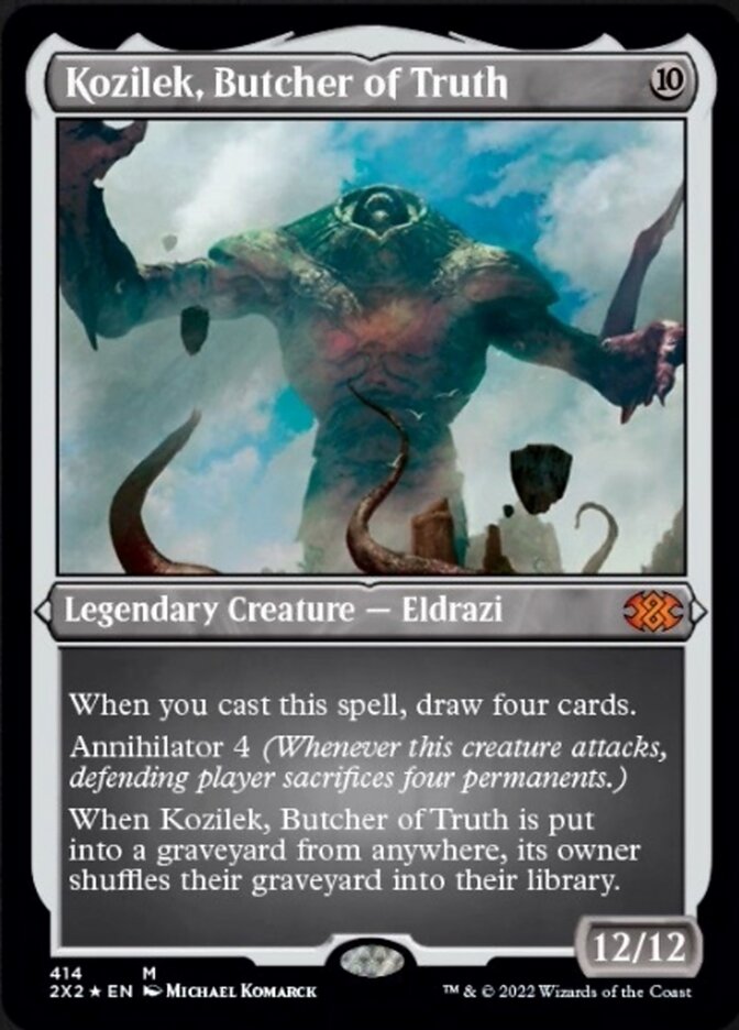 Kozilek, Butcher of Truth (Foil Etched) [Double Masters 2022] | Rook's Games and More