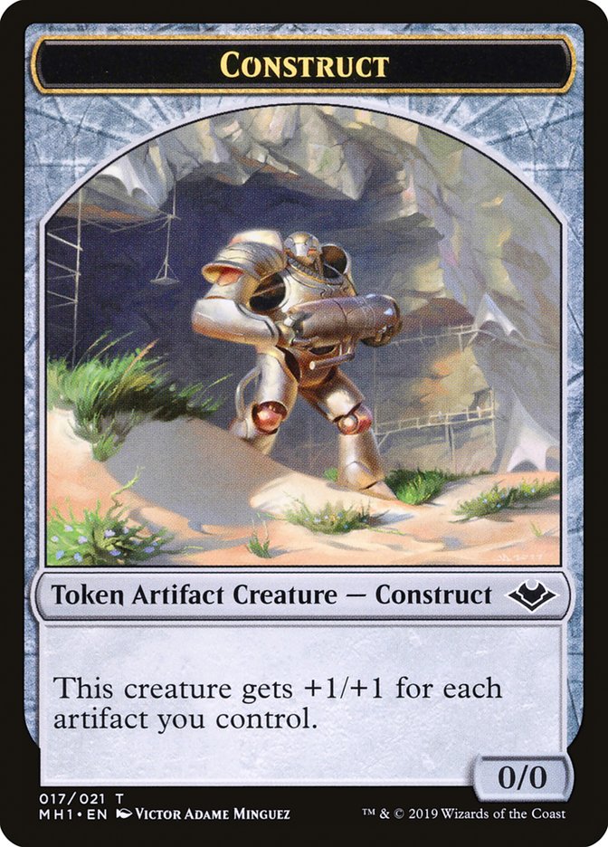 Soldier (004) // Construct (017) Double-Sided Token [Modern Horizons Tokens] | Rook's Games and More