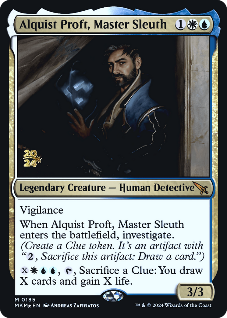 Alquist Proft, Master Sleuth [Murders at Karlov Manor Prerelease Promos] | Rook's Games and More