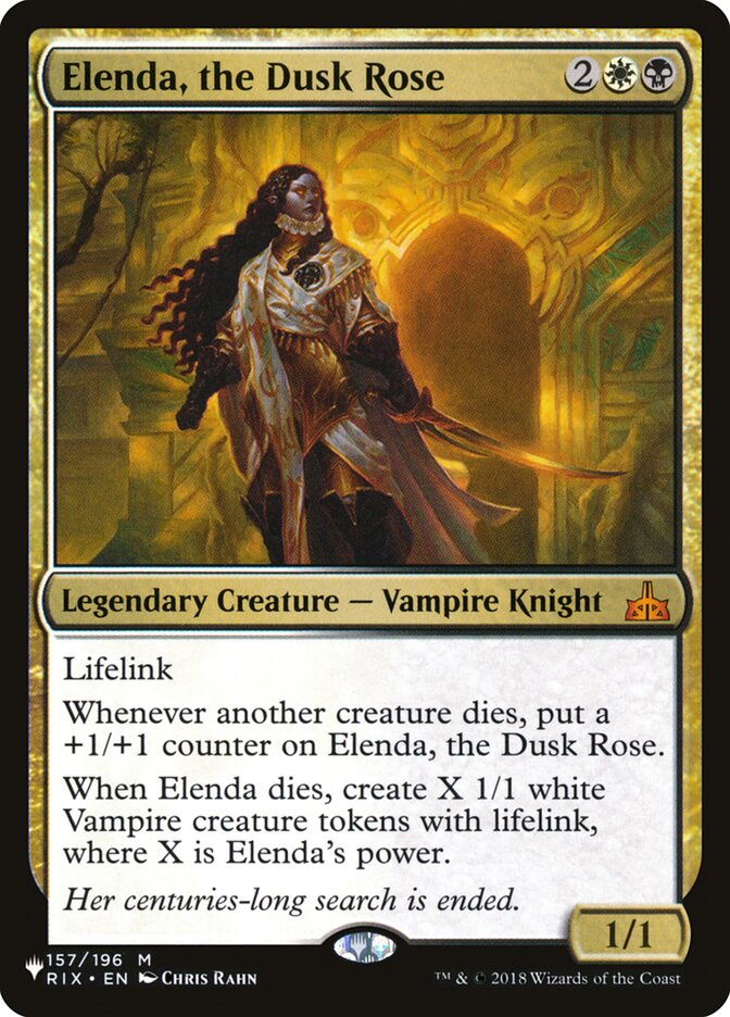 Elenda, the Dusk Rose [The List] | Rook's Games and More