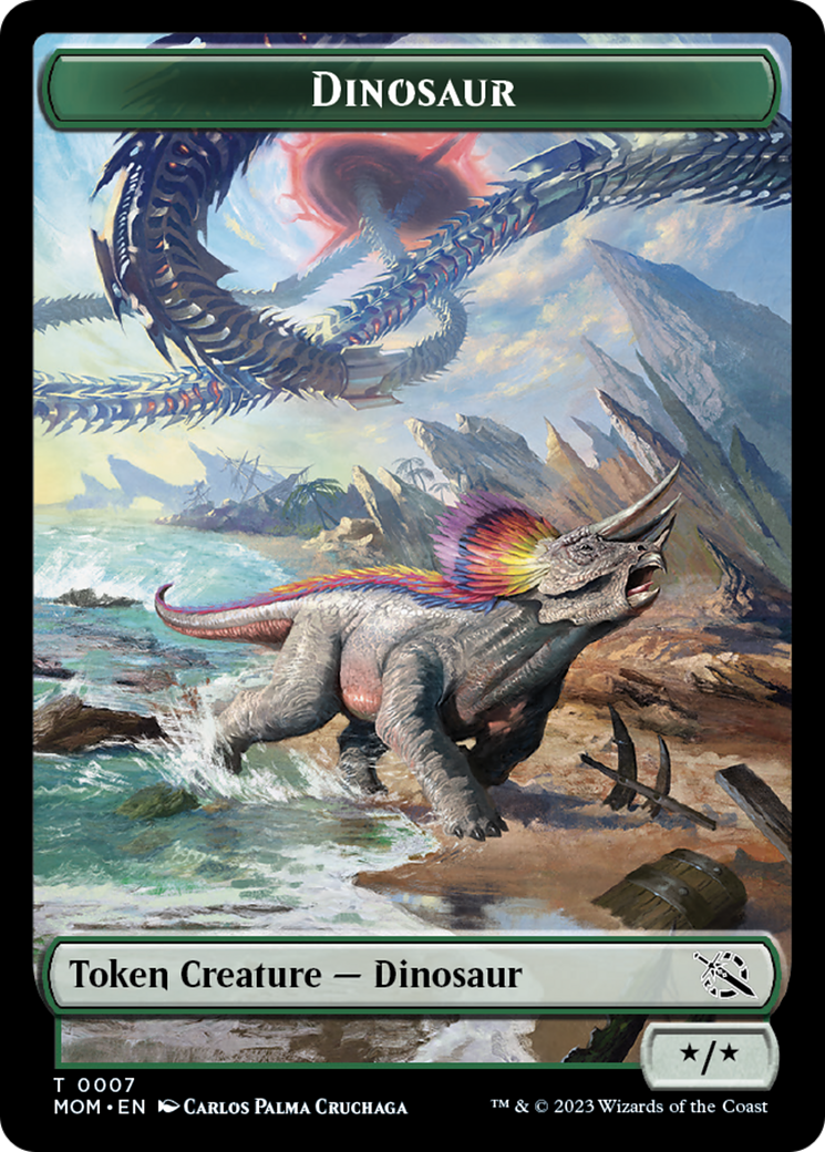 Dinosaur Token [March of the Machine Tokens] | Rook's Games and More