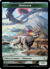 Soldier // Dinosaur Double-Sided Token [March of the Machine Tokens] | Rook's Games and More