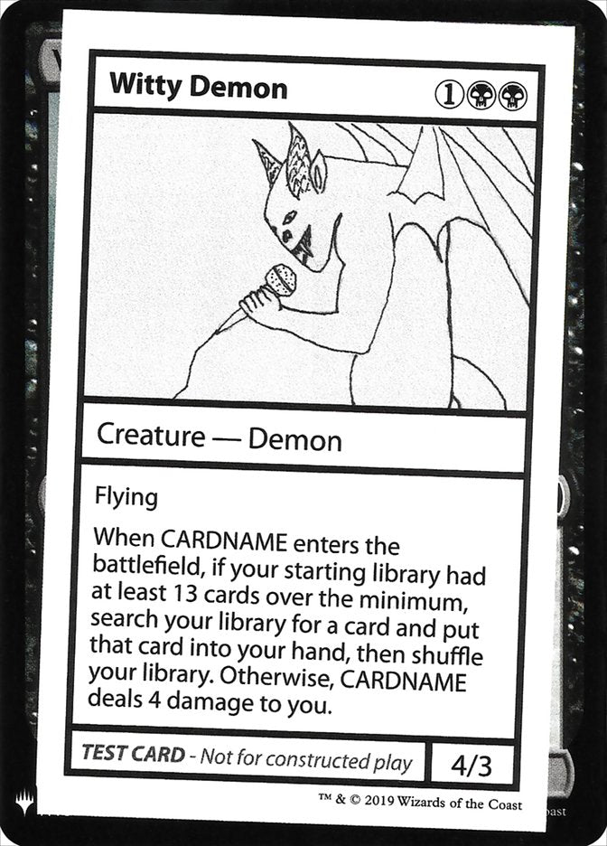 Witty Demon [Mystery Booster Playtest Cards] | Rook's Games and More