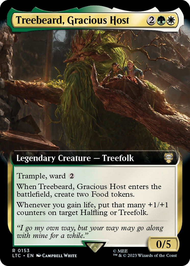 Treebeard, Gracious Host (Extended Art) [The Lord of the Rings: Tales of Middle-Earth Commander] | Rook's Games and More