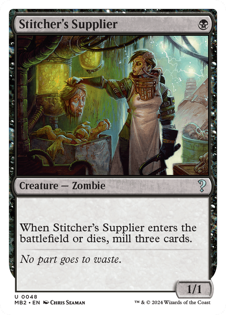 Stitcher's Supplier (White Border) [Mystery Booster 2] | Rook's Games and More