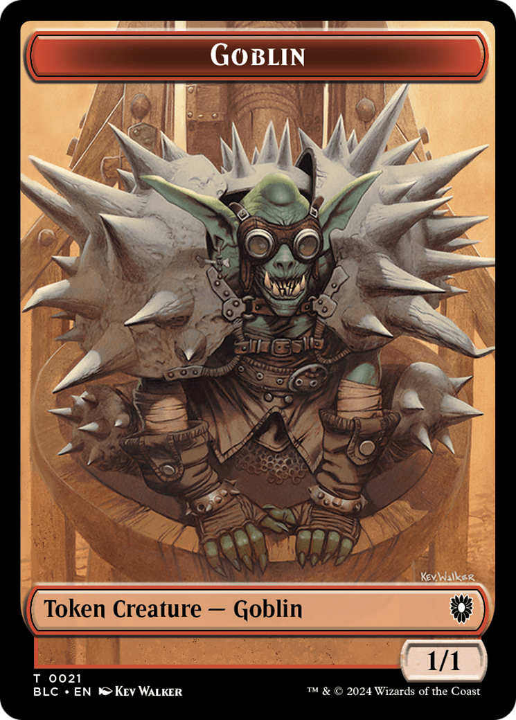 Illusion // Goblin Double-Sided Token [Bloomburrow Commander Tokens] | Rook's Games and More