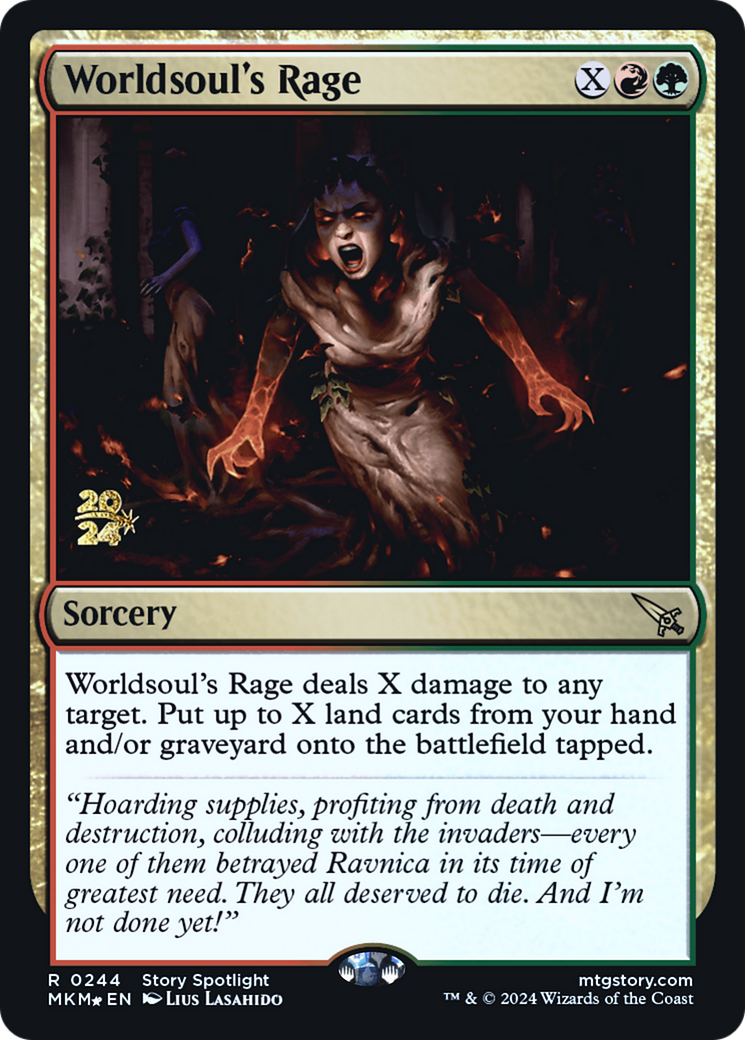 Worldsoul's Rage [Murders at Karlov Manor Prerelease Promos] | Rook's Games and More