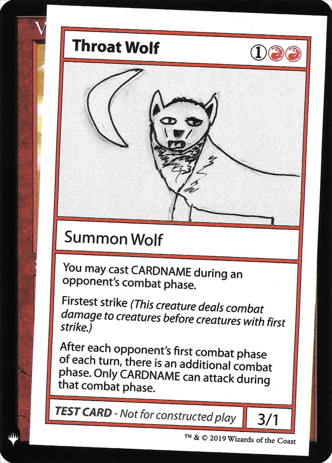 Throat Wolf [Mystery Booster Playtest Cards] | Rook's Games and More