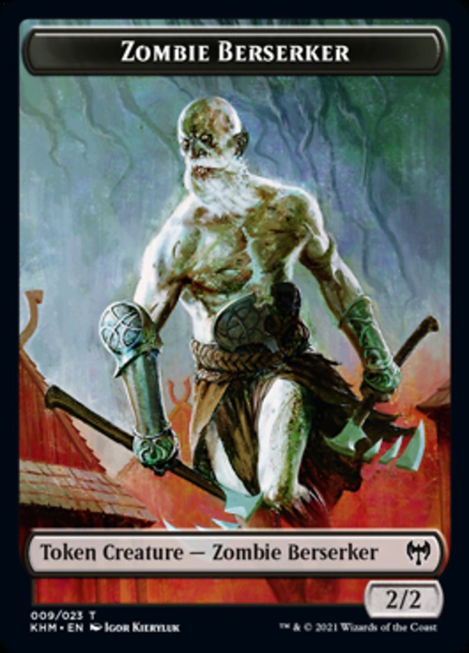 Zombie Berserker Token [Kaldheim Tokens] | Rook's Games and More