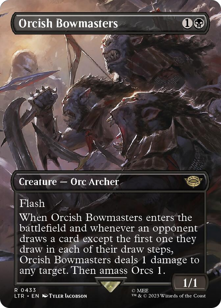 Orcish Bowmasters (Borderless Alternate Art) [The Lord of the Rings: Tales of Middle-Earth] | Rook's Games and More