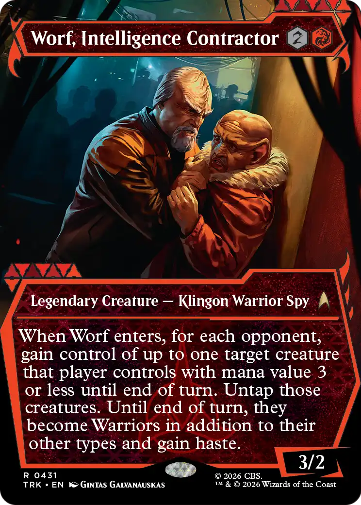 Worf, Intelligence Contractor (Showcase) [Star Trek] | Rook's Games and More