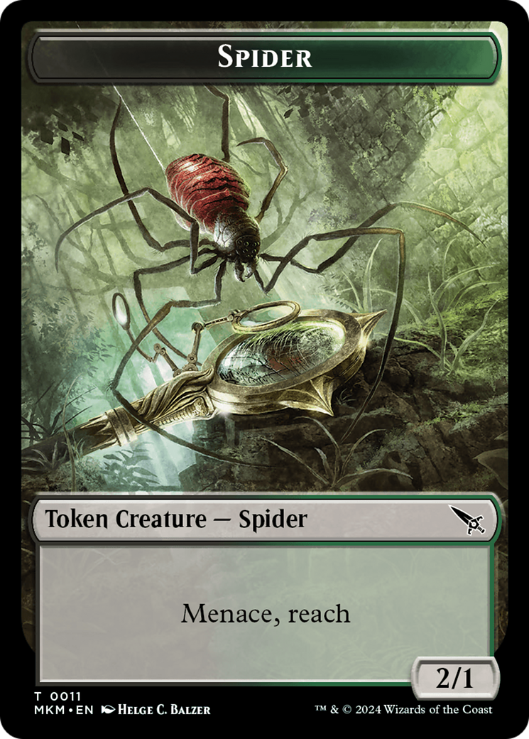 Spider Token [Murders at Karlov Manor Tokens] | Rook's Games and More