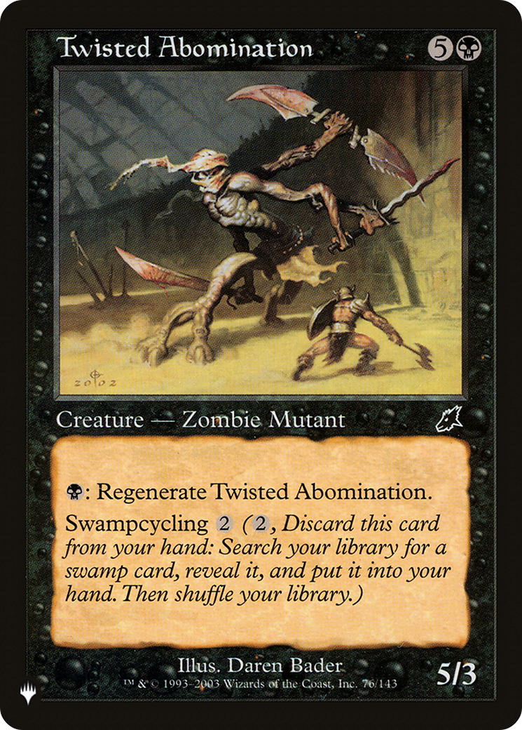 Twisted Abomination [The List Reprints] | Rook's Games and More