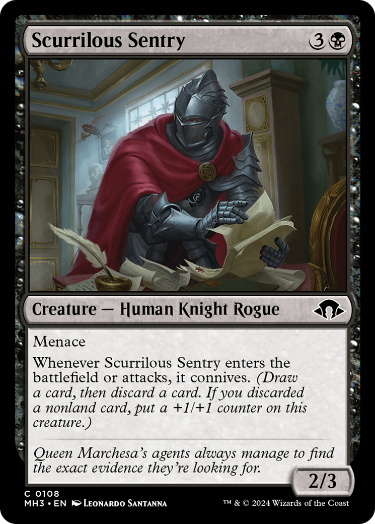 Scurrilous Sentry [Modern Horizons 3] | Rook's Games and More