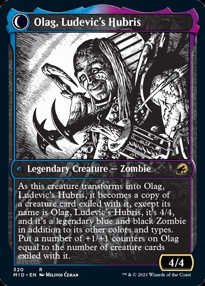 Ludevic, Necrogenius // Olag, Ludevic's Hubris (Showcase Eternal Night) [Innistrad: Midnight Hunt] | Rook's Games and More
