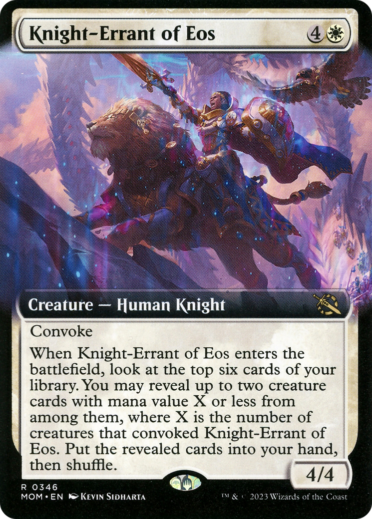 Knight-Errant of Eos (Extended Art) [March of the Machine] | Rook's Games and More