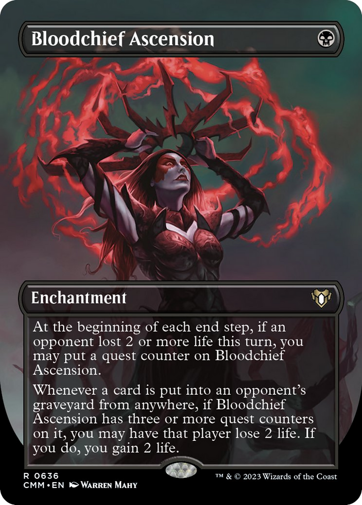 Bloodchief Ascension (Borderless Alternate Art) [Commander Masters] | Rook's Games and More