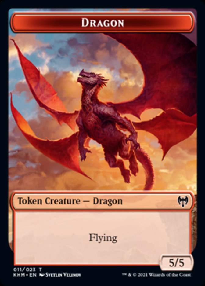 Dragon Token [Kaldheim Tokens] | Rook's Games and More