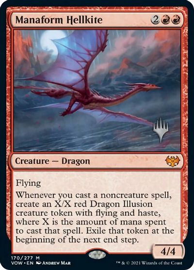 Manaform Hellkite (Promo Pack) [Innistrad: Crimson Vow Promos] | Rook's Games and More