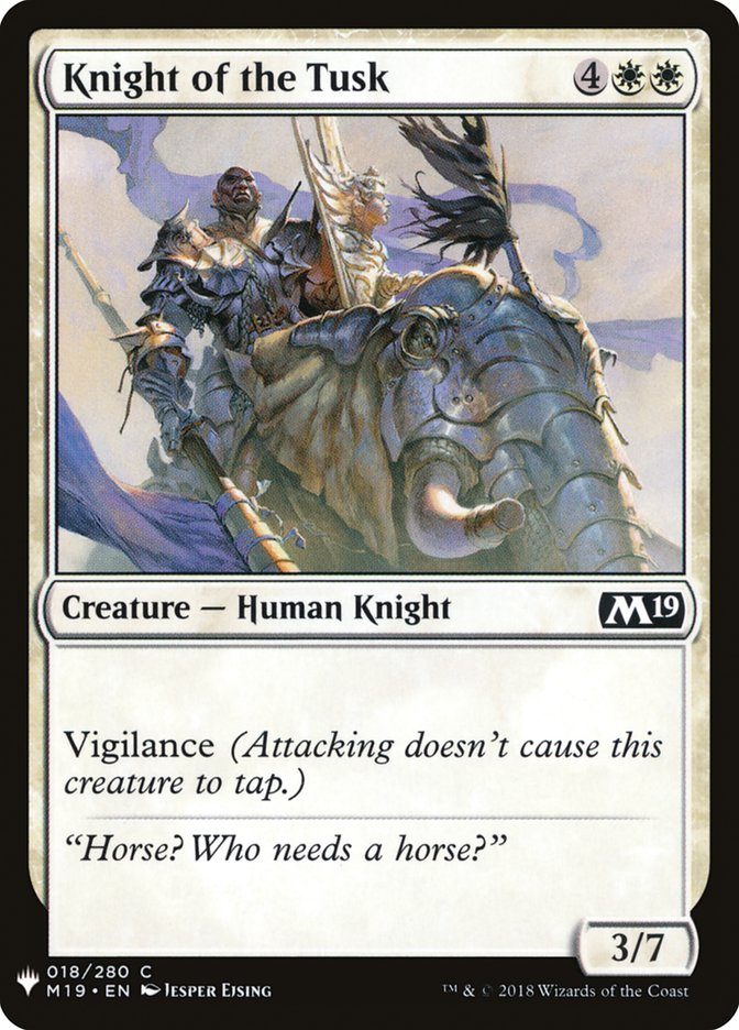 Knight of the Tusk [Mystery Booster] | Rook's Games and More