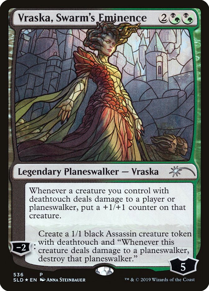 Vraska, Swarm's Eminence (Stained Glass) [Secret Lair Drop Promos] | Rook's Games and More