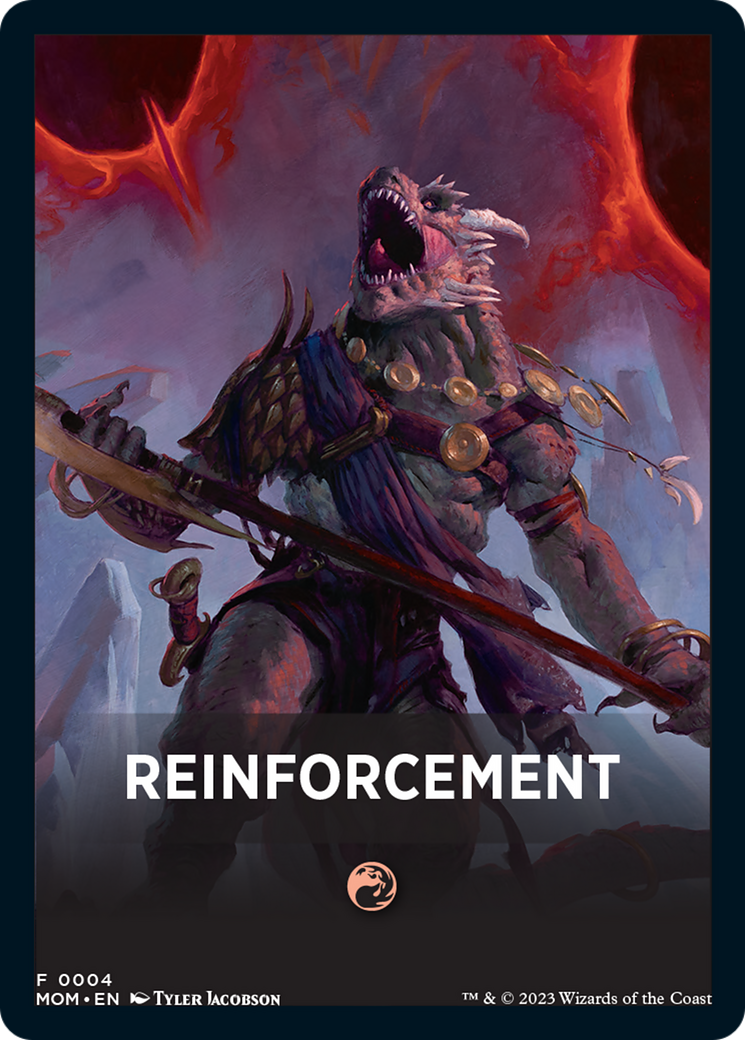 Reinforcement Theme Card [March of the Machine Tokens] | Rook's Games and More