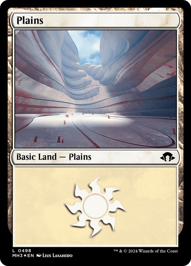 Plains (0498) (Ripple Foil) [Modern Horizons 3] | Rook's Games and More